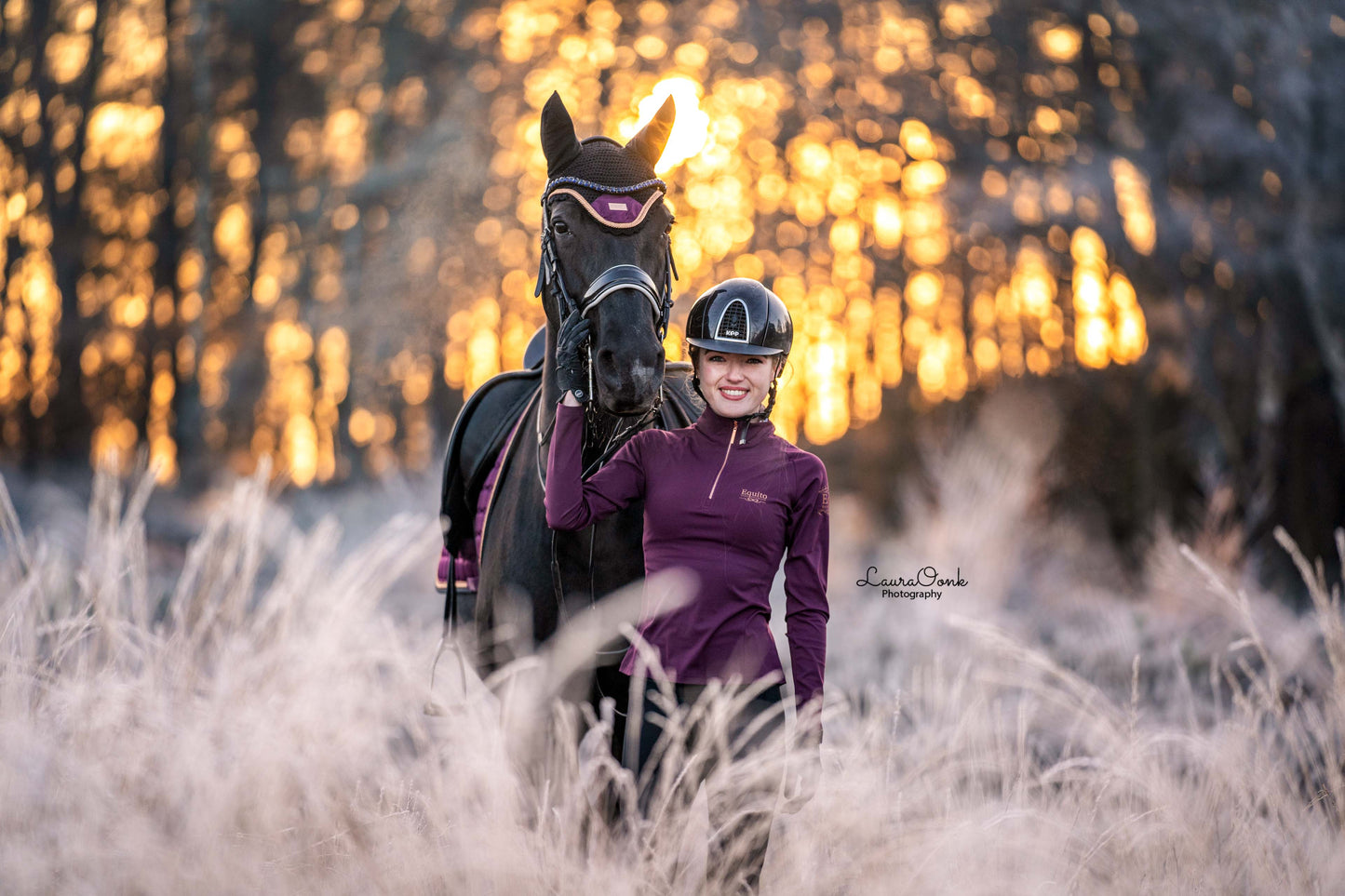 Equito Base Layer - Plum Rose Gold - Horse Musthaves