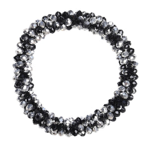 SD® LILY SCRUNCHIE - Black/Silver