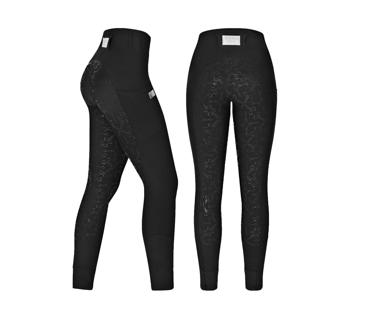 Equito Leggings - Black Silver