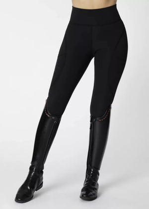 Maximilian Lift Rijleggings - Zwart