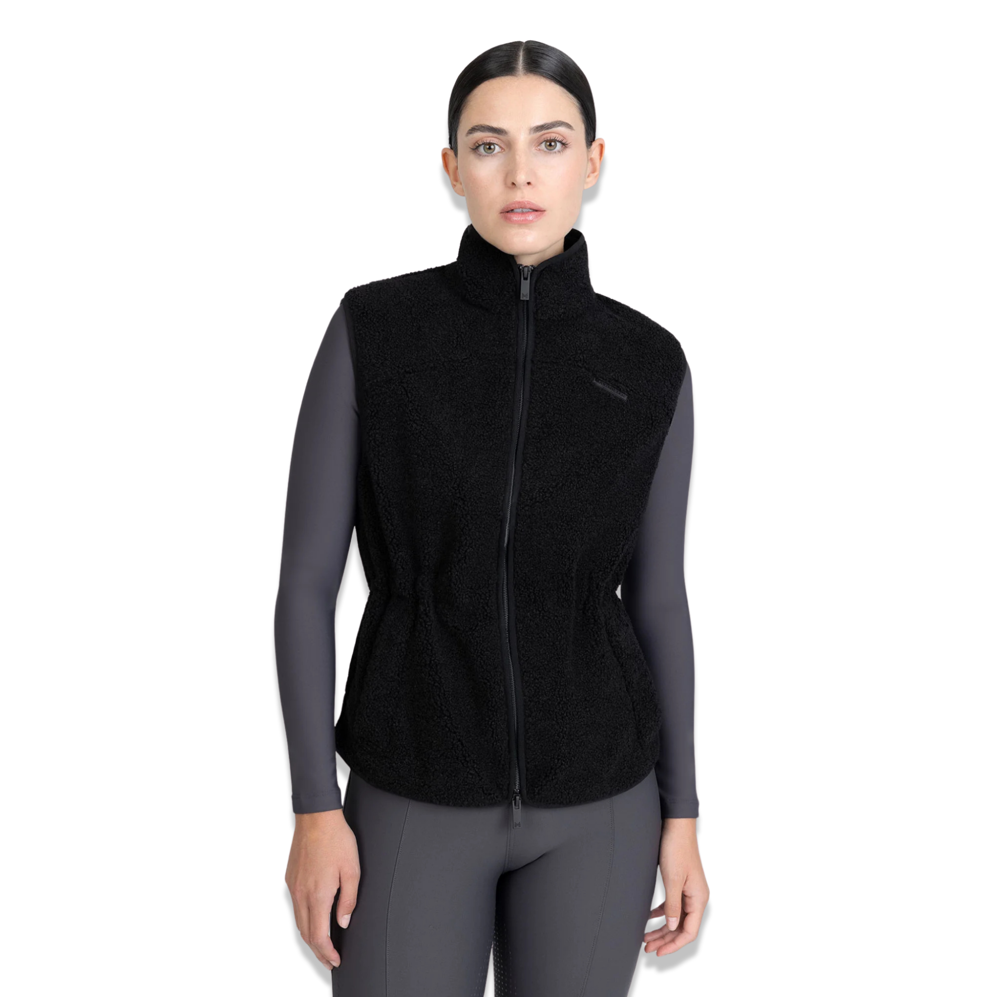 Maximilian Sherpa Teddy Vest (Zwart)