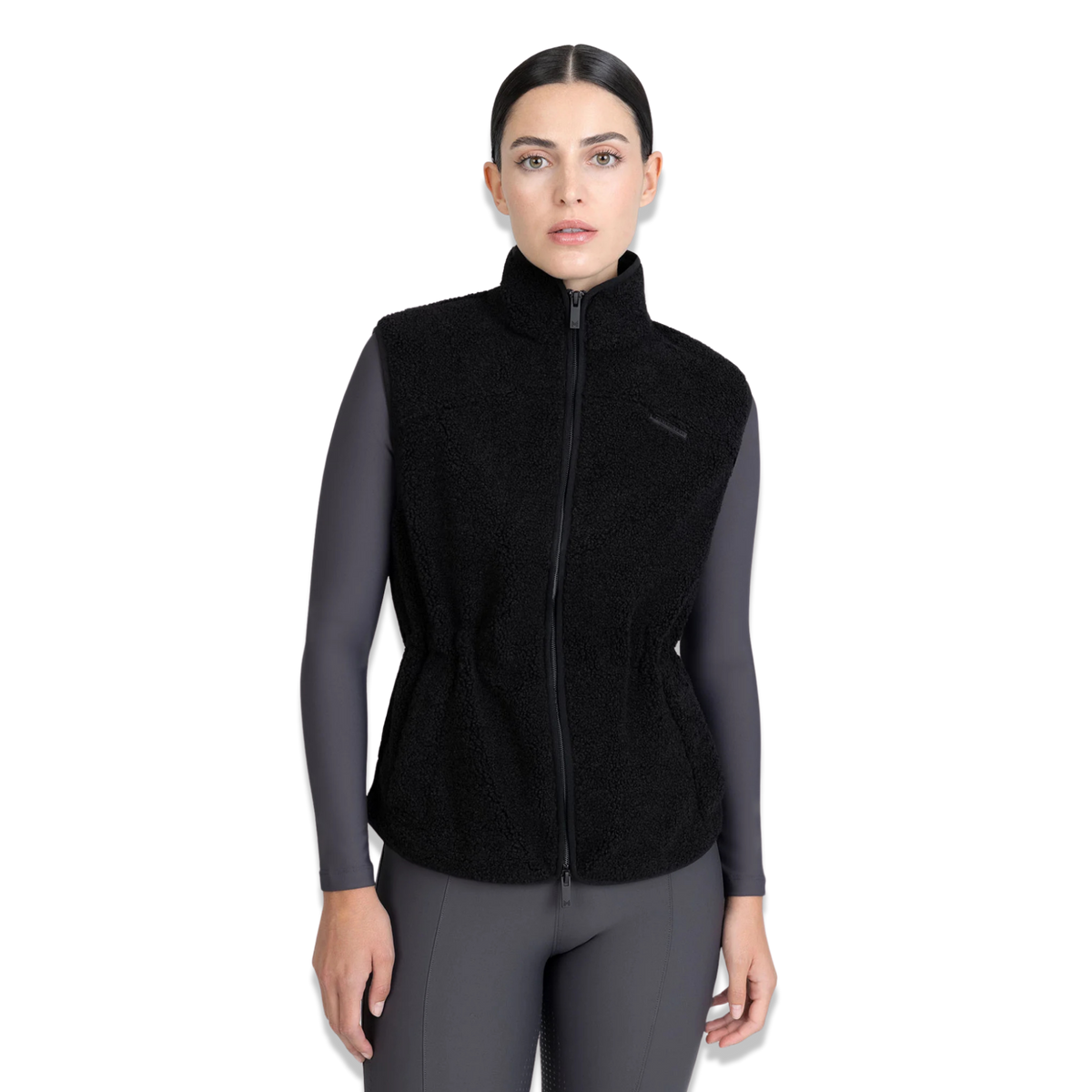Maximilian Sherpa Teddy Vest (Zwart)