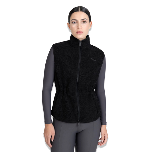 Maximilian Sherpa Teddy Vest (Zwart)