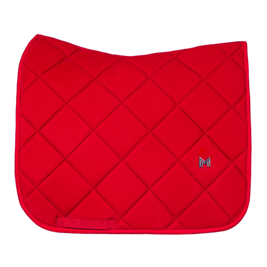 Maximilian Velvet Dressuur Zadeldek (Crimson)