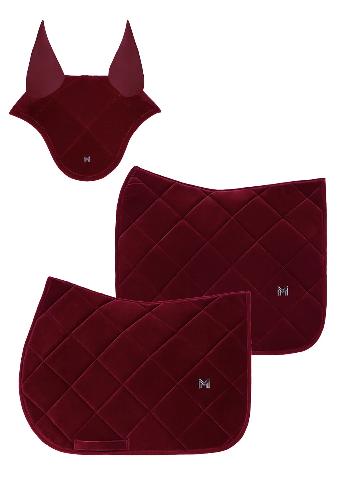 Maximilian Velvet Dressuur Zadeldek (Ruby)