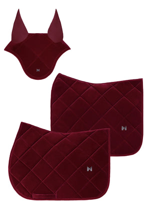 Maximilian Velvet Dressuur Zadeldek (Ruby)