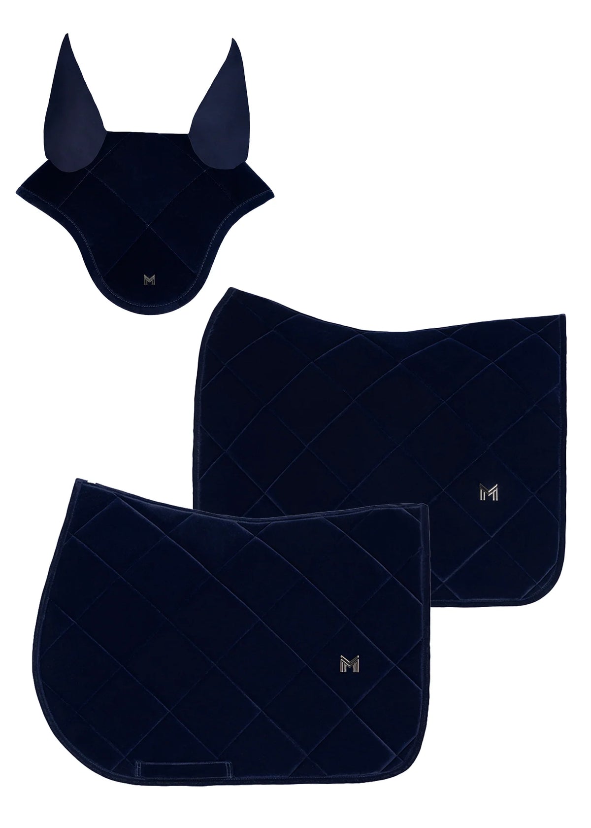 Maximilian Velvet Dressuur Zadeldek (Sapphire)