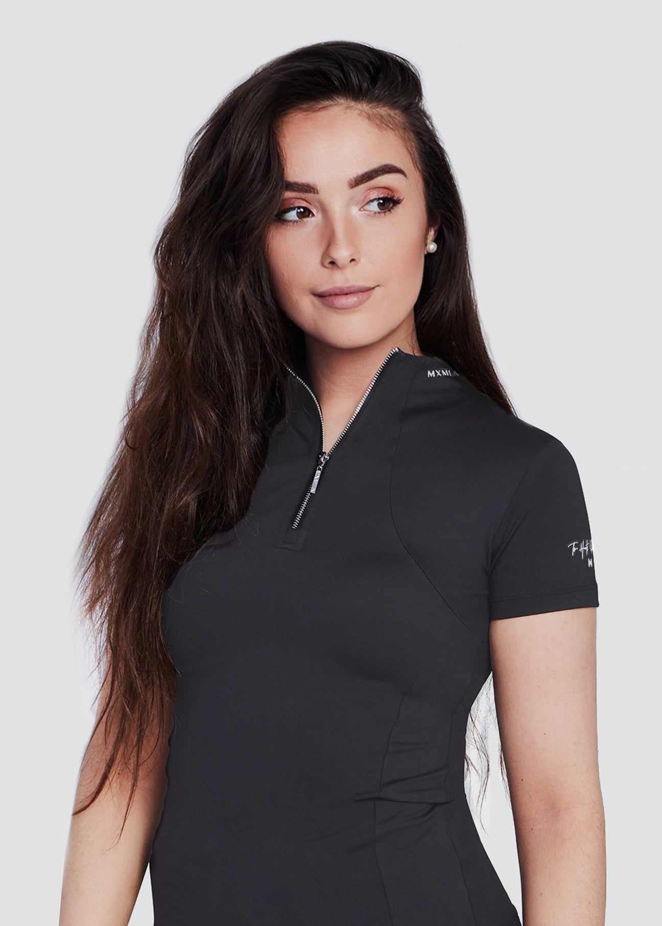 Maximilian Short Sleeve Base Layer - Charcoal Grey - Horse Musthaves