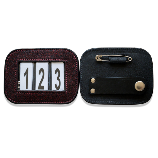 HB Showtime Bridle Number (Burgundy)
