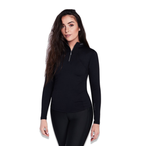 Maximilian Long Sleeve Base Layer (Zwart/Zilver)