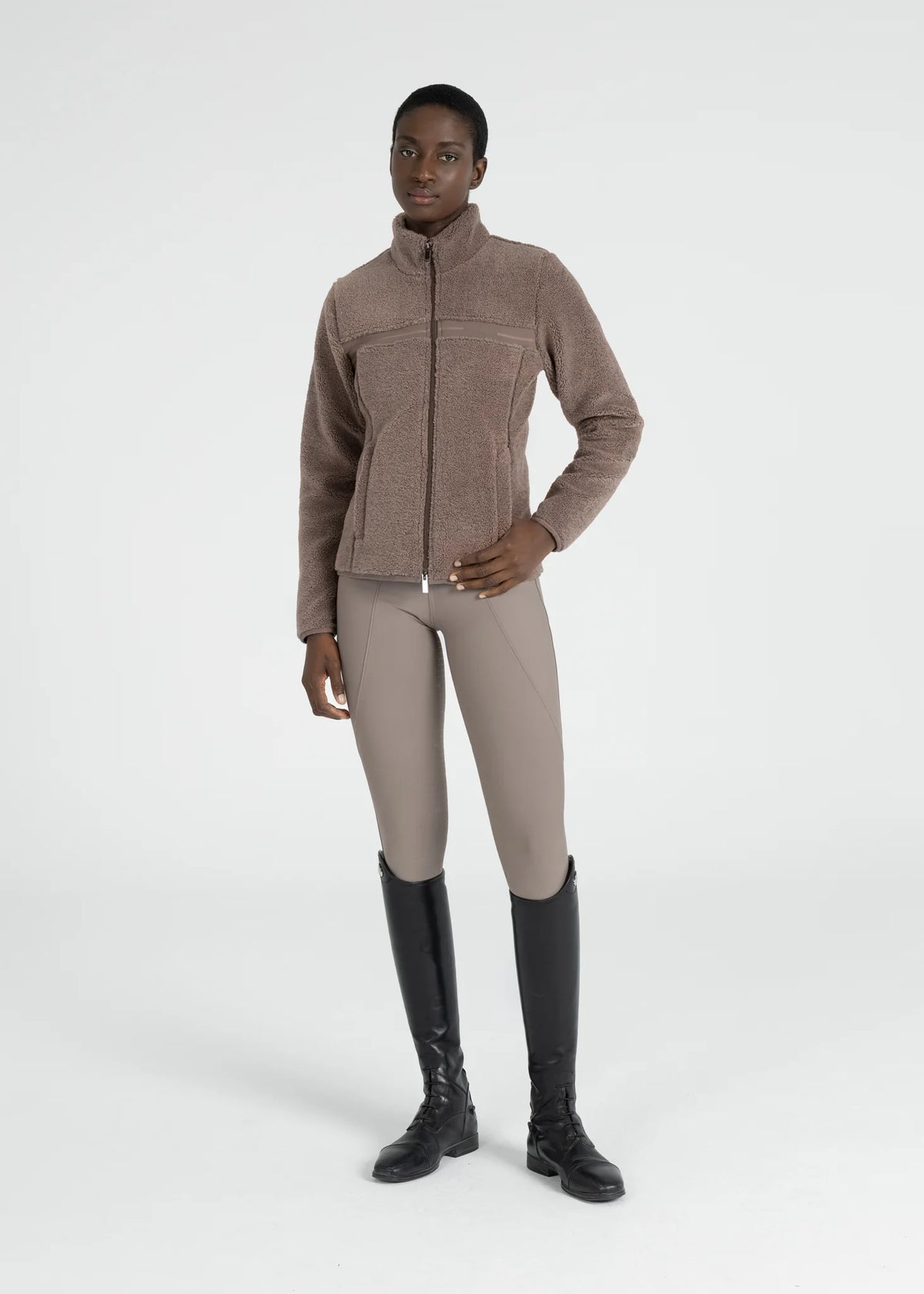 Maximilian Ciare Teddy Jacket (Taupe)