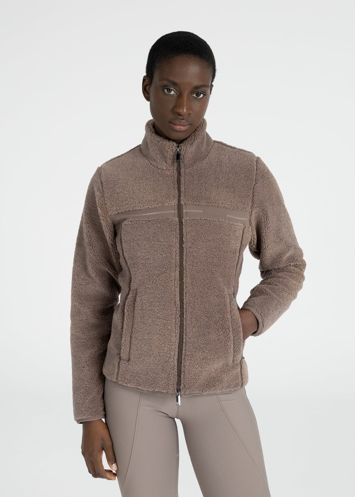 Maximilian Ciare Teddy Jacket (Taupe)