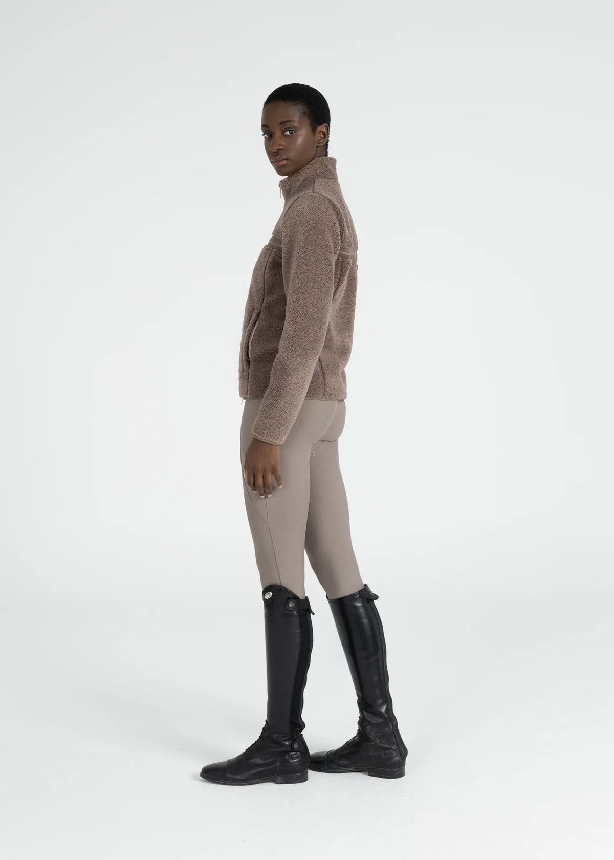 Maximilian Ciare Teddy Jacket (Taupe)