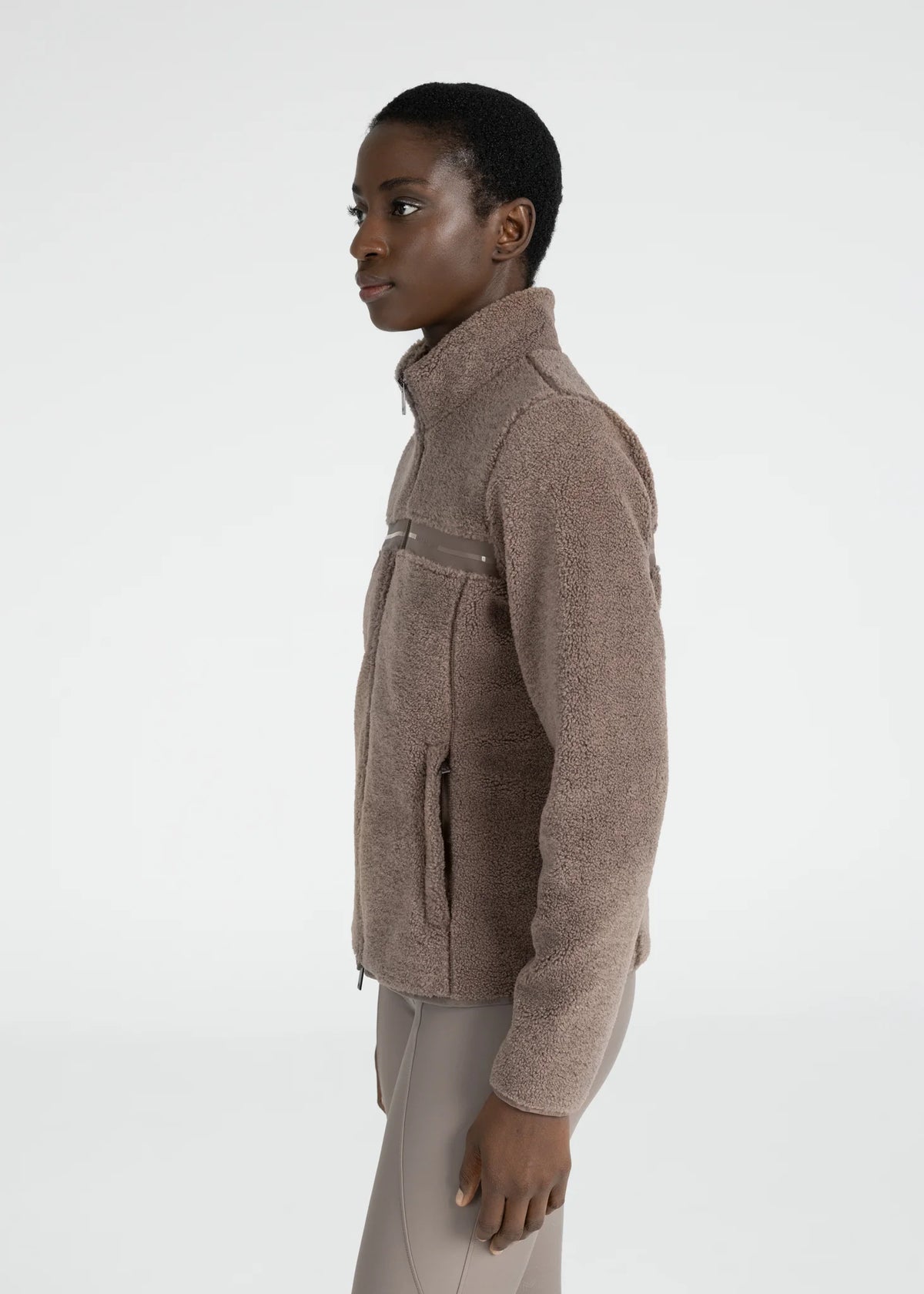 Maximilian Ciare Teddy Jacket (Taupe)
