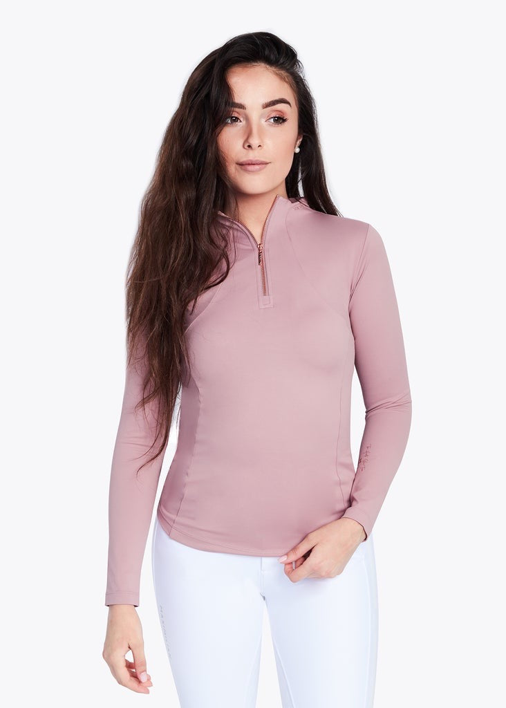 Maximilian Long Sleeve Base Layer - Rose Taupe - Horse Musthaves