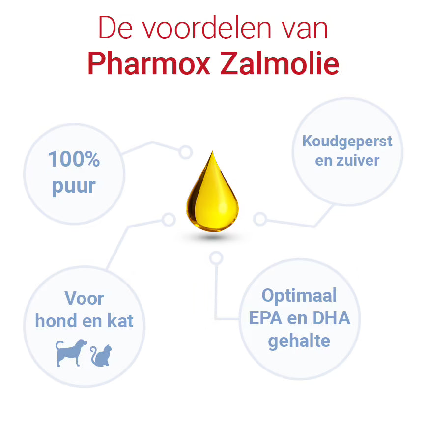 Pharmox Hond & Kat Zalmolie 100% Puur