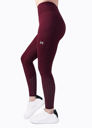 Maximilian Sculpt Riding Leggings - Wine - Horse Musthaves