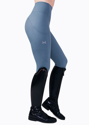 Maximilian Sculpt Riding Leggings - Storm Blue - Horse Musthaves