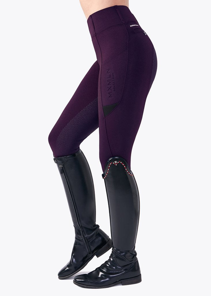 Maximilian Tech Riding Leggings 2.0 - Deep Purple - Horse Musthaves