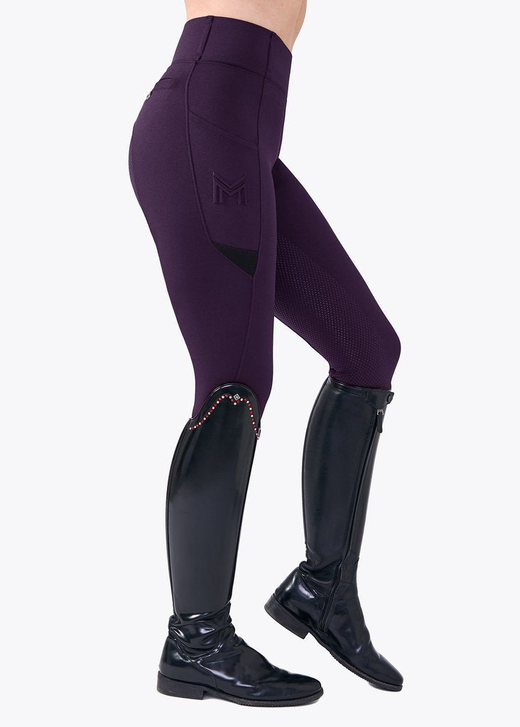 Maximilian Tech Riding Leggings 2.0 - Deep Purple - Horse Musthaves