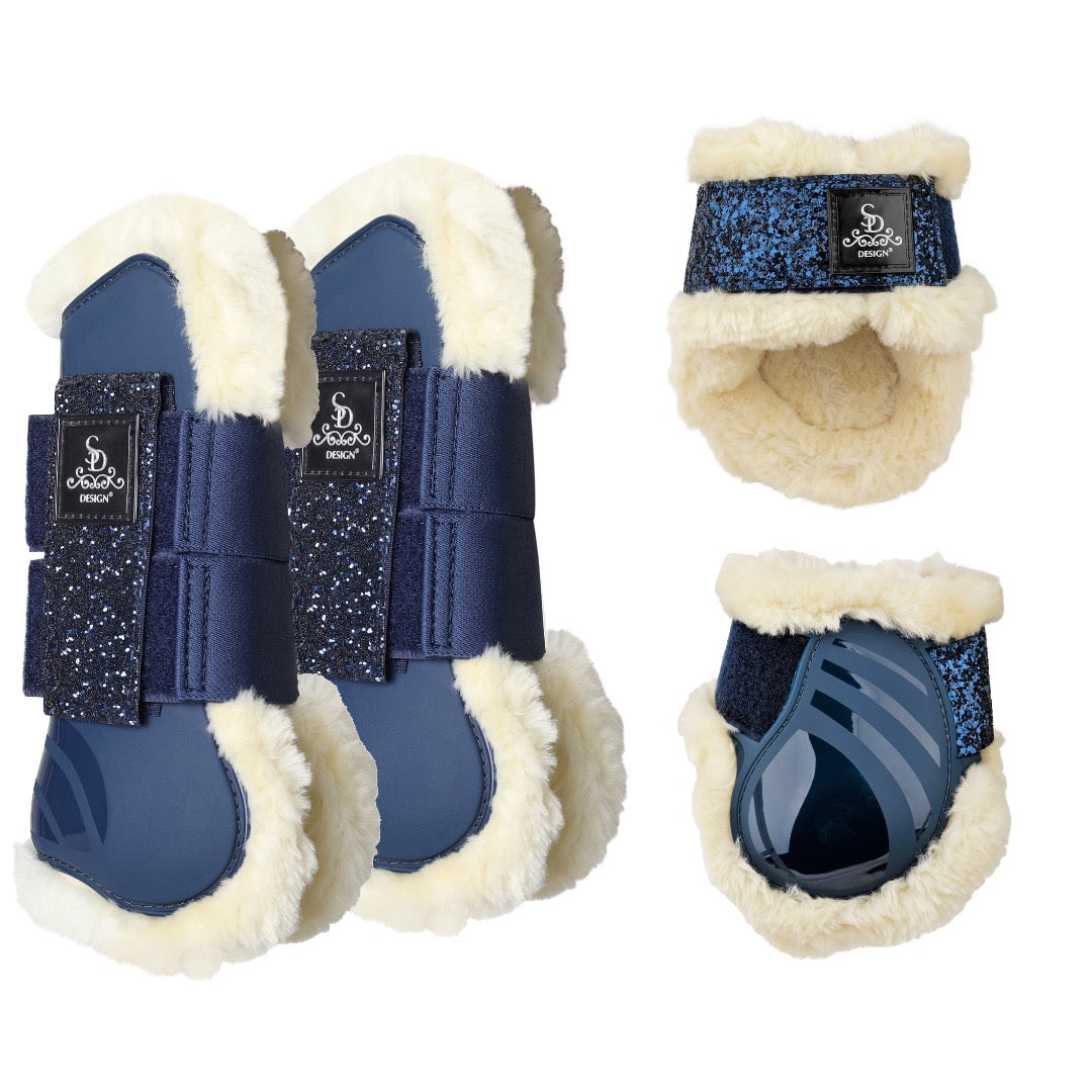 SD® GLITTER Pees & kogelbeschermers - Navy - Horse Musthaves
