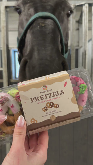 Candy Horse Valentine Iced Pretzels