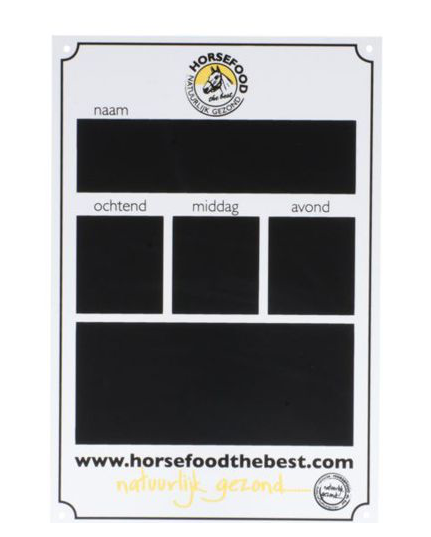 Horsefood Stalplaat - Horse Musthaves